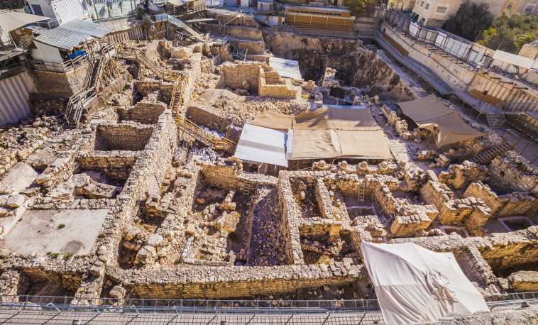 חפירות חניון גבעתי בעיר דוד (צילום: קובי הראתי, עיר דוד)