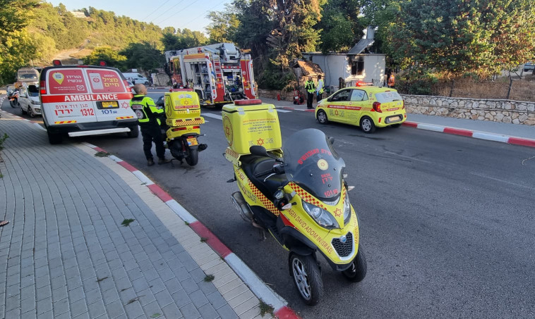 זירת השריפה בצפת