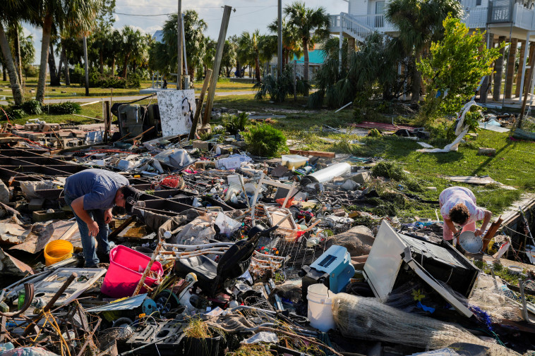 נזקי הוריקן אידליה בפלורידה (צילום: רויטרס)
