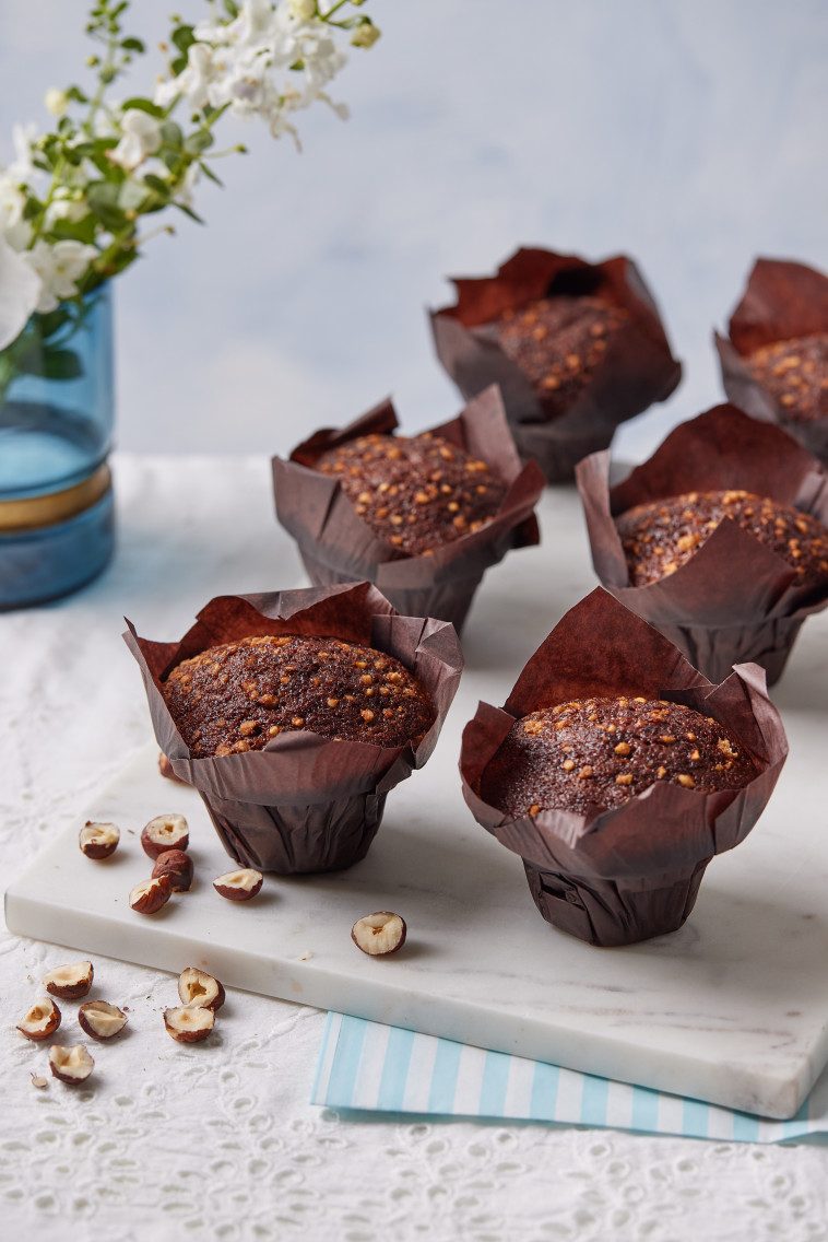 מאפינס דבש ואגוזים