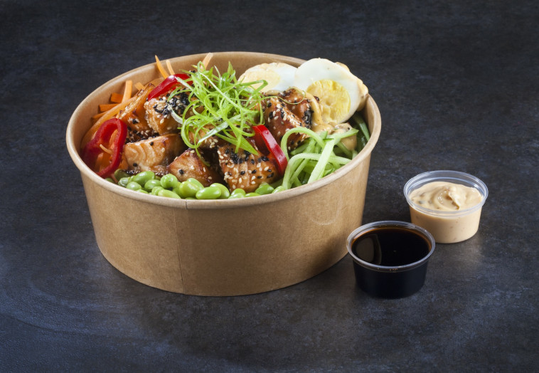 פוקי בול סלמון ברשת דיילי'ס. מחיר: 46 שח