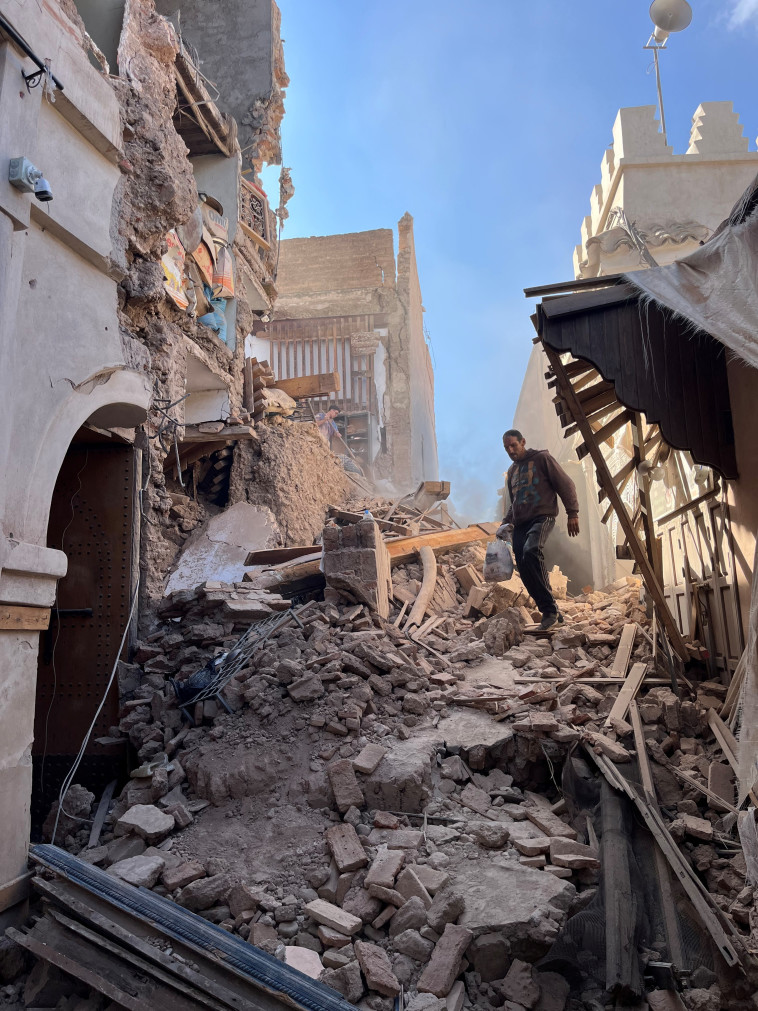 נזקי רעידת האדמה במרוקו (צילום: Jana Meerman/Handout via REUTERS)