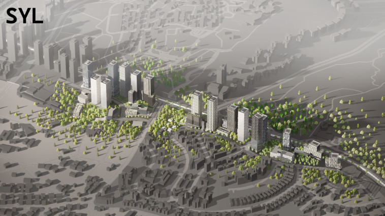 הדמיית שכונה חדשה בירושלים