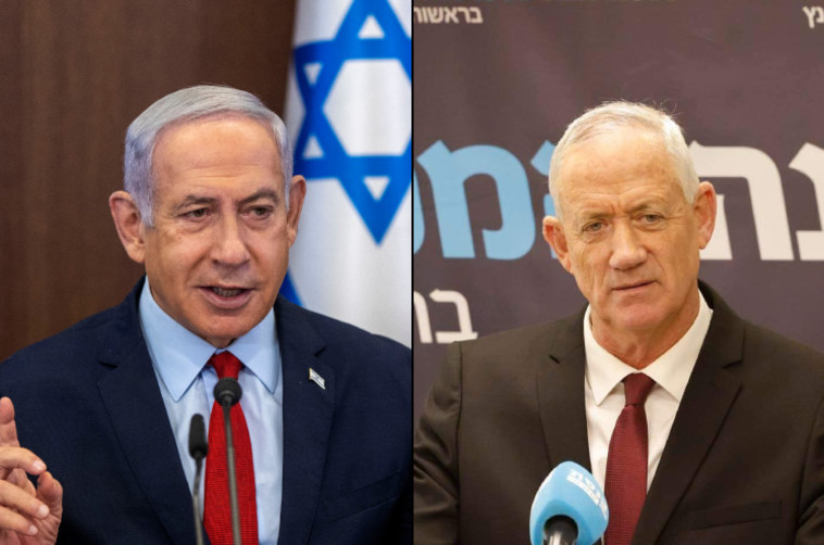 גני גנץ, בנימין נתניהו