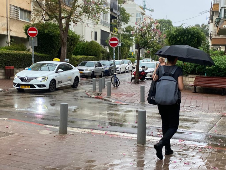 הגשם הראשון בתל אביב