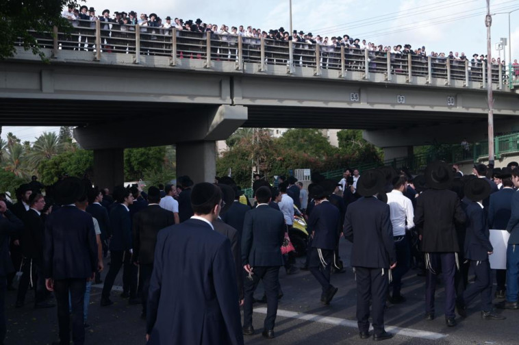 הפגנות החרדים בירושלים (צילום: אבשלום ששוני)