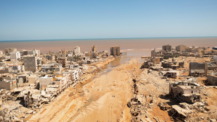 שיטפונות בלוב  (צילום: REUTERS/Ayman Al-Sahili)