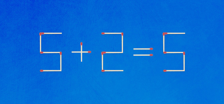 הזיזו רק גפרור אחד כדי לפתור את התרגיל הזה