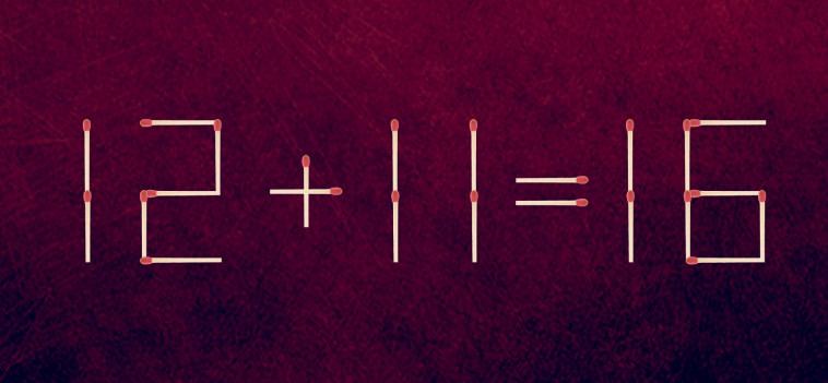 הזיזו רק גפרור אחד כדי לפתור את התרגיל הזה