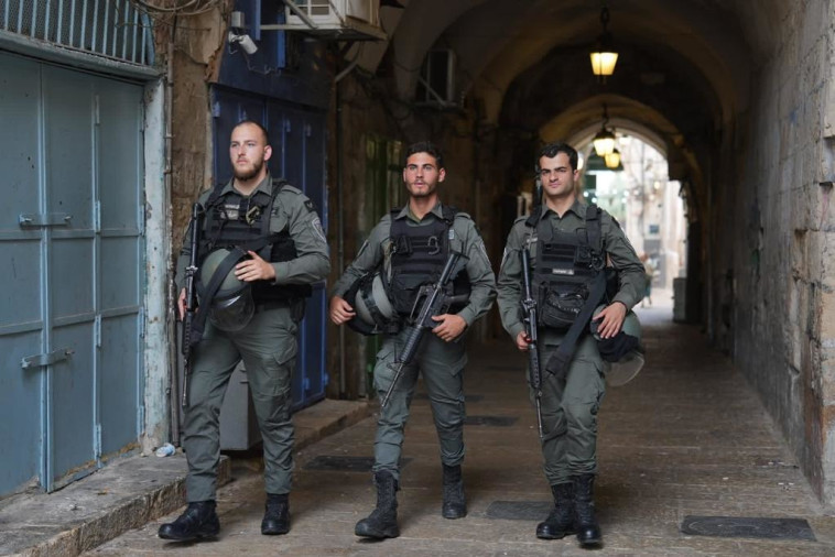 כוחות מג''ב בירושלים (צילום: דוברות המשטרה)