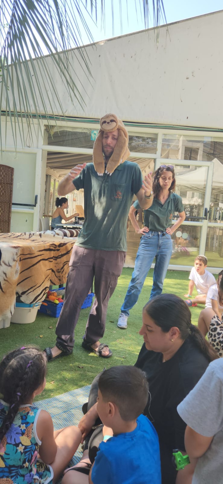 צוות הספארי בפעילות לילדי העוטף והדרום