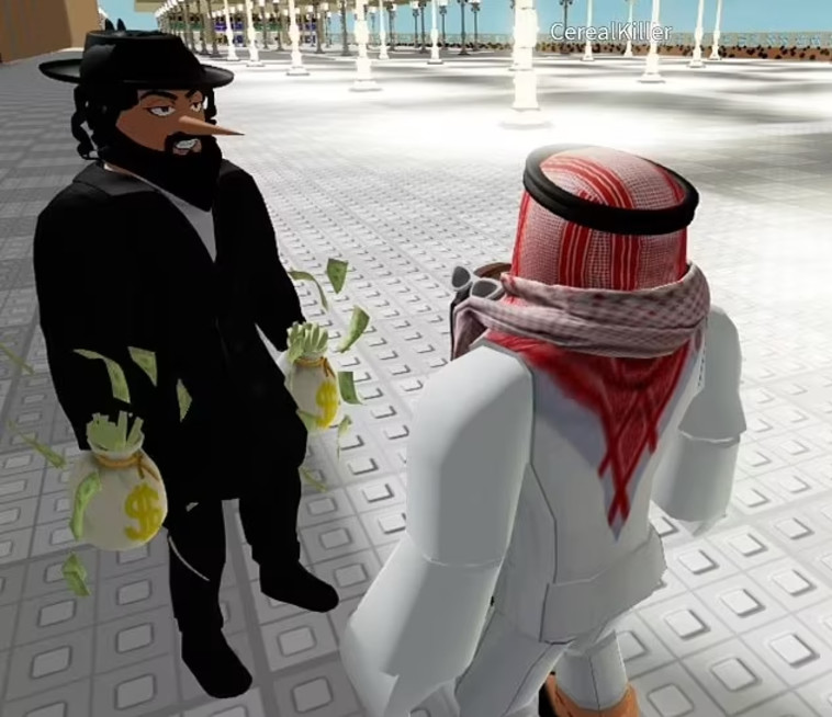 תכנים אנטישמיים במשחקי המחשב של רובלוקס 