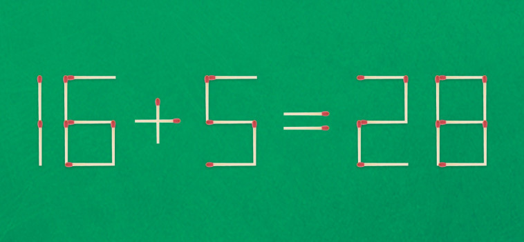 אילו גפרורים יש להסיר כדי לקבל את התרגיל הנכון?