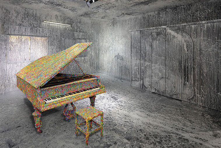 בית הצבעים של סאם חלבי בדליית אל־כרמל