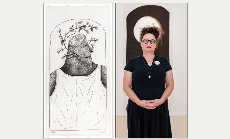 מימין: דיוקן מרב סלומון, משמאל: מתוך 'הבלתי נשכחים'