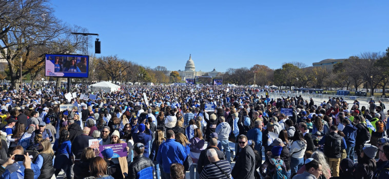 מפגן התמיכה בישראל בוושינגטון 