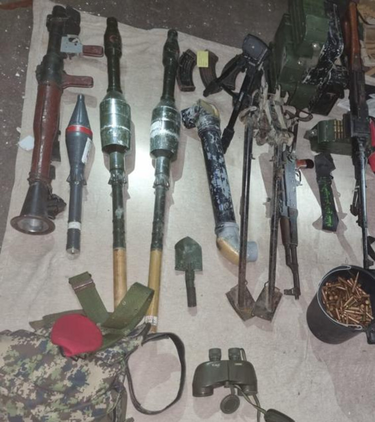 אמצעי לחימה שאותרו בעזה