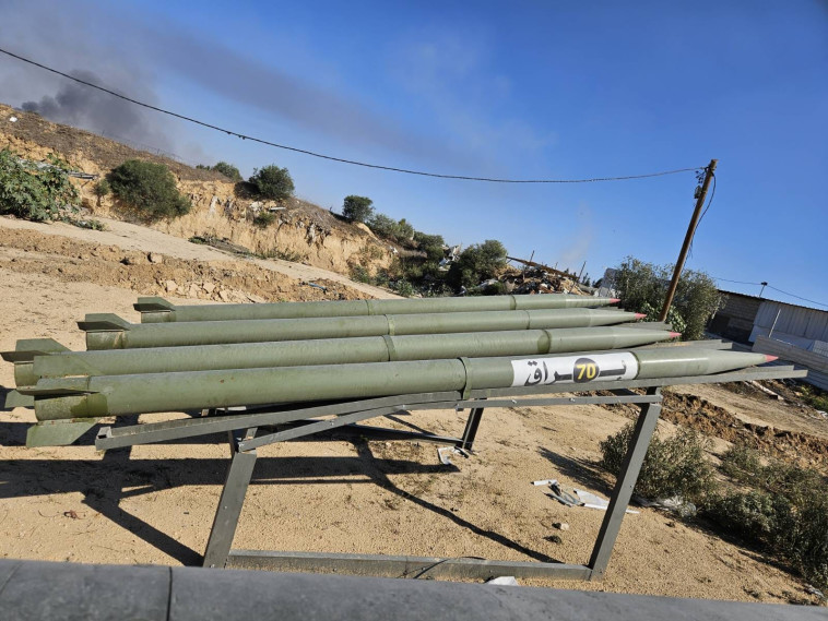 אמצעי לחימה שנמצאו במוצב הג'יהאד האסלאמי בעזה