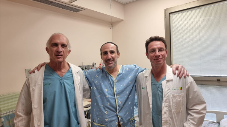 יעקב מלכה עם פרופ' ברק וד''ר בן גל