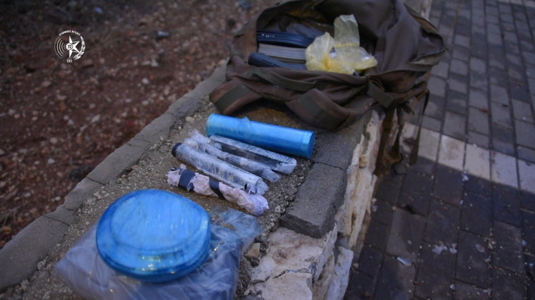 אמצעי הלחימה שנמצאו בירכא