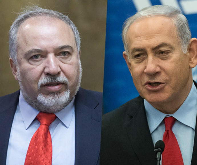 משחקים צ'יקן? בנימין נתניהו ואביגדור ליברמן, צילום: פלאש 90