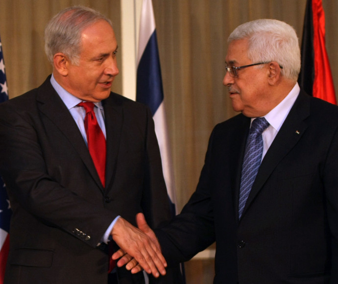 ויתרו על השלום. אבו מאזן וראש הממשלה נתניהו. צילום: קובי גדעון, לע&quot;מ