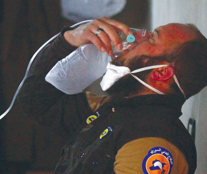 מתקפת גז בסוריה, ארכיון. צילום: רויטרס