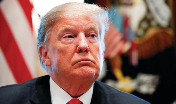 טראמפ מאיים. צילום: רויטרס