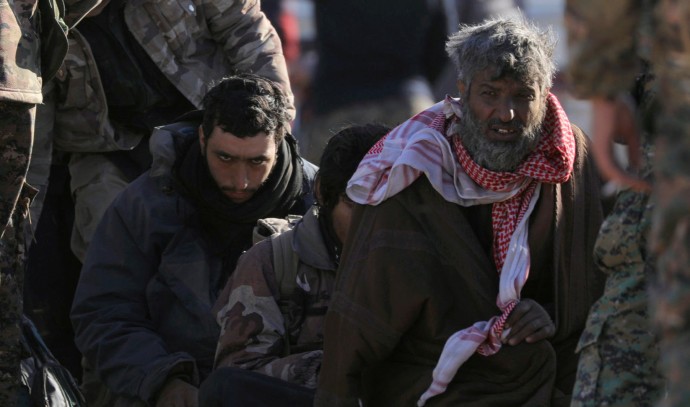 לוחמי דאעש שנשבו בידיי הכוחות הסורים הדמוקרטים