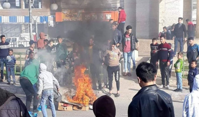 הפגנות ברצועת עזה נגד החמאס. צילום: רשתות ערביות