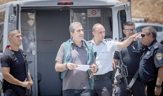 מחמוד קטוסה משוחרר ממעצר. צילום: פלאש 90