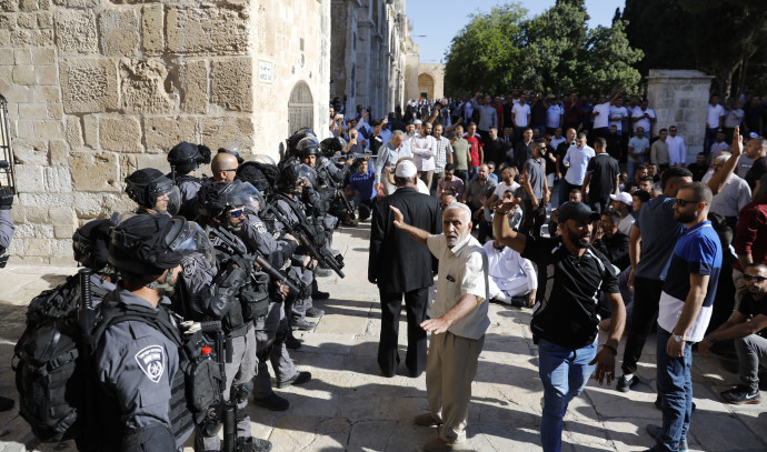 מהומות בהר הבית. צילום: AFP