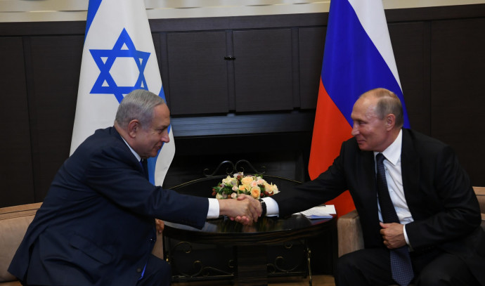 בנימין נתניהו וולדימיר פוטין. צילום: עמוס בן גרשום, לע&quot;מ
