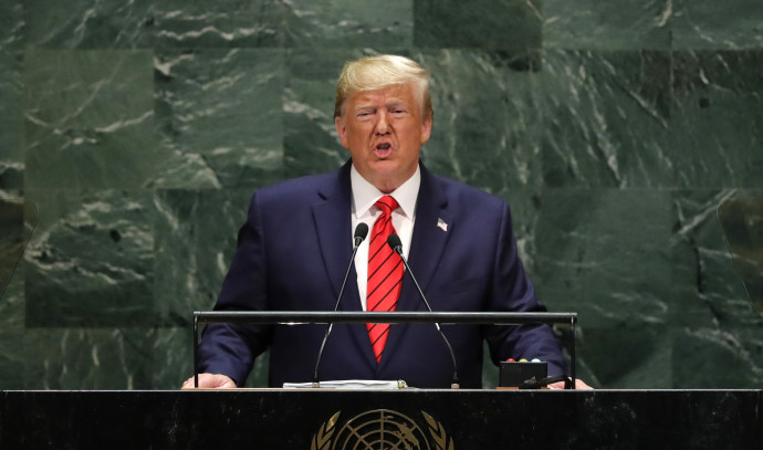 דונלד טראמפ בעצרת האו&quot;ם. צילום: רויטרס