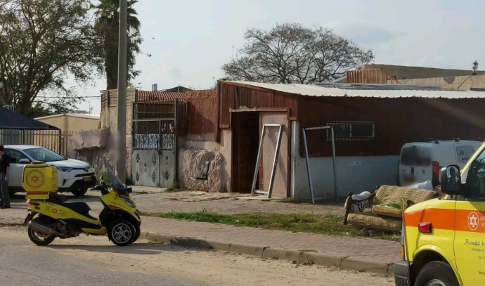 זירת אירוע הירי בלוד (צילום: איתן שנור, תיעוד מבצעי מד