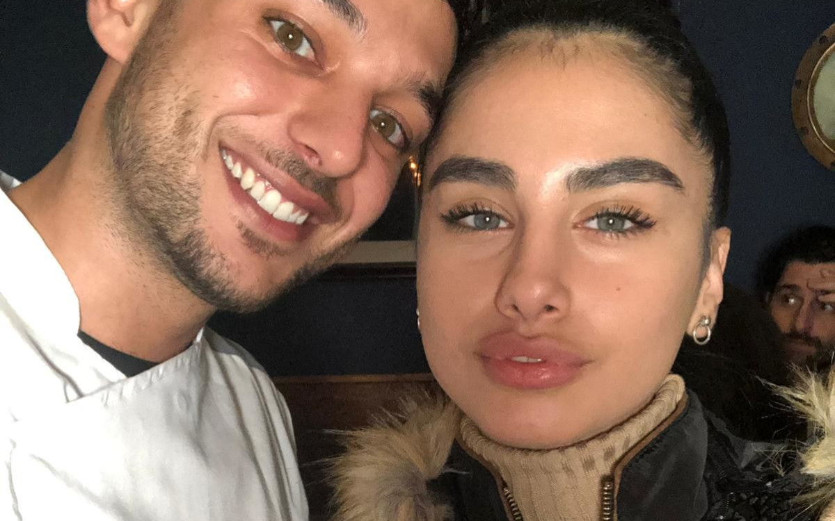 מגי טביבי, ישראל אוגלבו צילום: יח"צ מגי טביבי<br />חוגגת עם האקס<br />ישראל אוגלבו