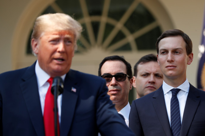 ג'ארד קושנר, דונלד טראמפ. צילום: רויטרס