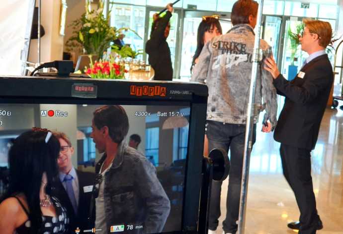 ערן זרחוביץ' ואלי פיניש באילת (צילום: יח