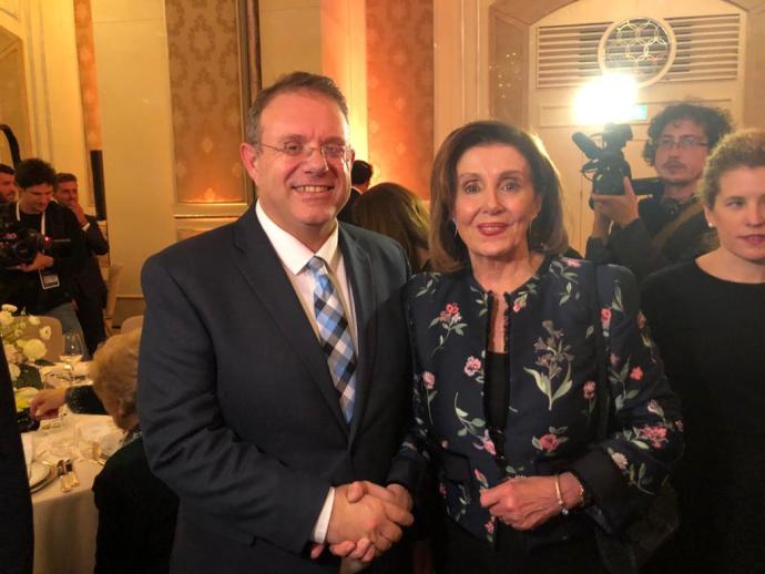 יעקב חגואל וננסי פלוסי. קרדיט: ההסתדרות הציונית העולמית