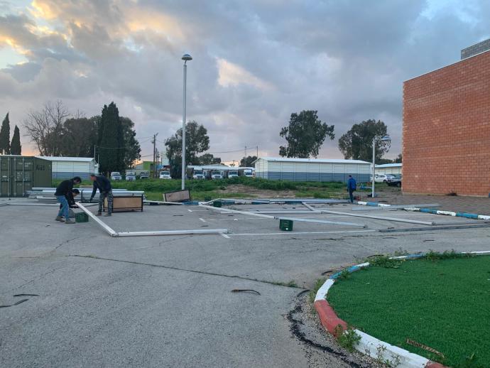 המערך הלוגיסטי של פיקוד העורף. צילום: פיקוד העורף