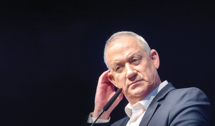 בני גנץ. צילום: מרים אלסטר, פלאש 90