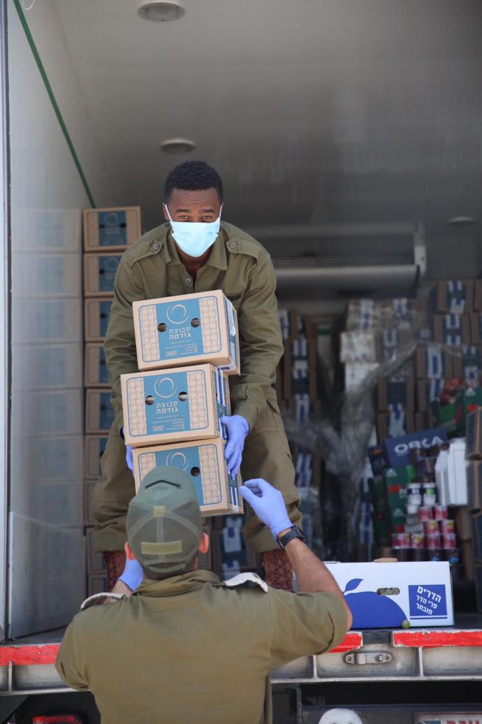 מערך צה״ל למשבר הקורונה. צילום: דובר צה&quot;ל