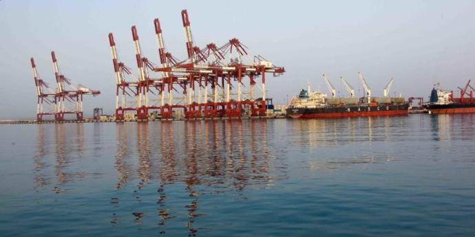 נמל שאהיד רג'עאי באיראן. צלם: רשתות ערביות