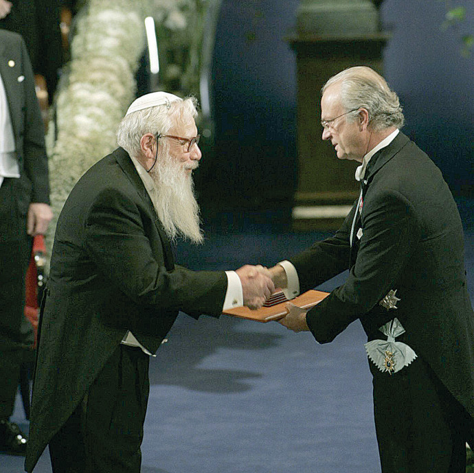 ישראל אומן, פרס נובל. צילום: JONAS EKSTROMER/GettyImages