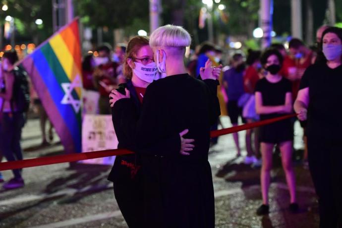 מחאת הקהילה הגאה. צילום: אבשלום ששוני