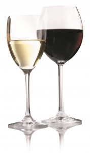 כוסות יין אדום ולבן - אווירה